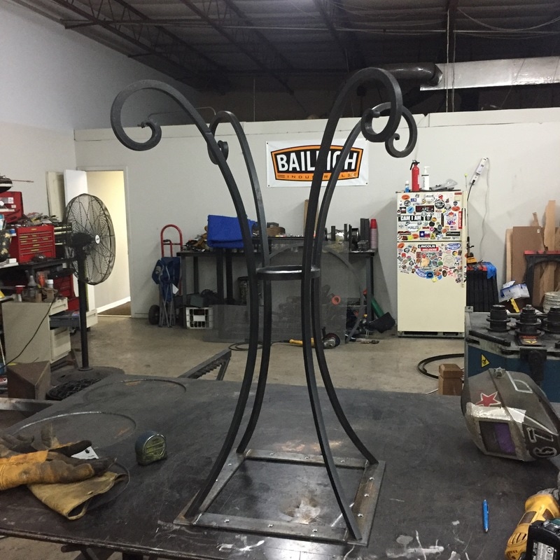 custom metal table base San Antonio