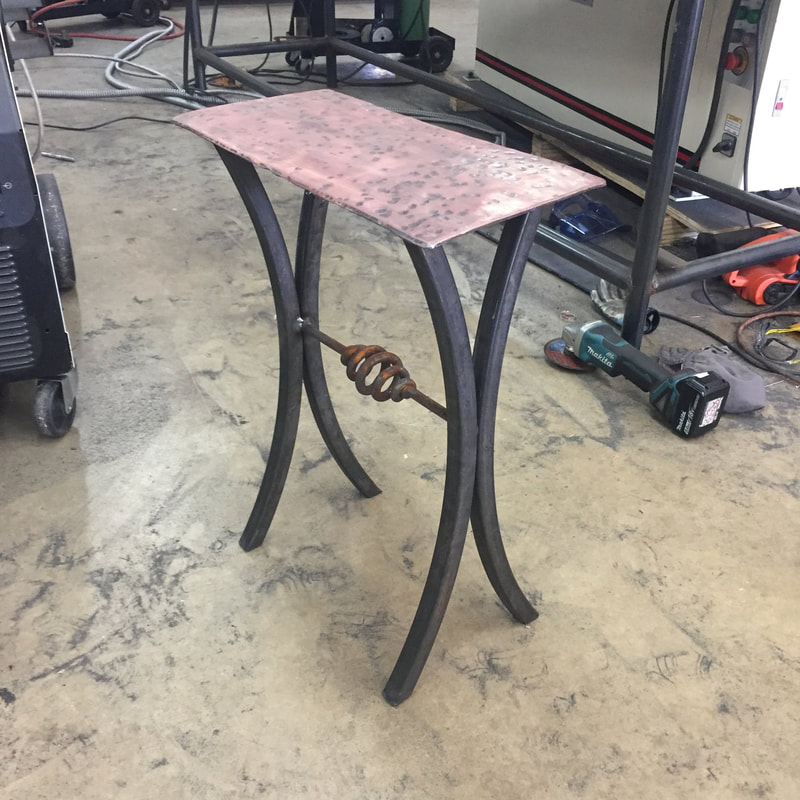 custom copper furniture